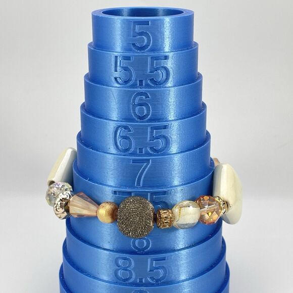 Glass Ceramic Chunky Bold Beaded Stretch Bracelet Boho Classic Cute Statement - Picture 4 of 5